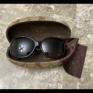 Brown Coach sunglasses